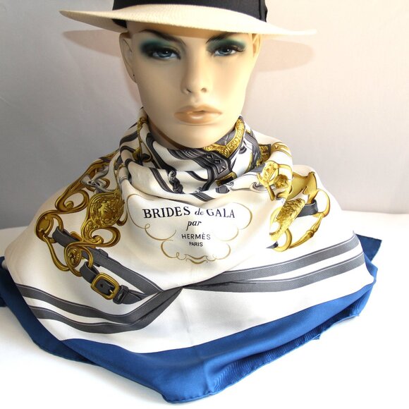 Hermes Brides de Gala Silk Scarf. RARE Color - Picture 1 of 12